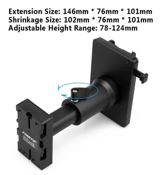 V-mount Battery to BP-U Seriey Battery Converter WA-075-3 for Sony Cameras Mini Scalable V-Mount Battery Plate Adapter product image