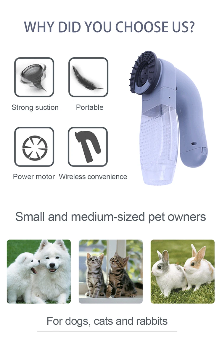 Factory Wholesale Fast Delivery Electric Pet Hair Remover Pet Vacuum