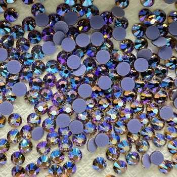 OPL Light Colorado Topaz AB Glass HotFix Rhinestones - Elegant & Long-Lasting Decorative Stones for Crafts & Apparel