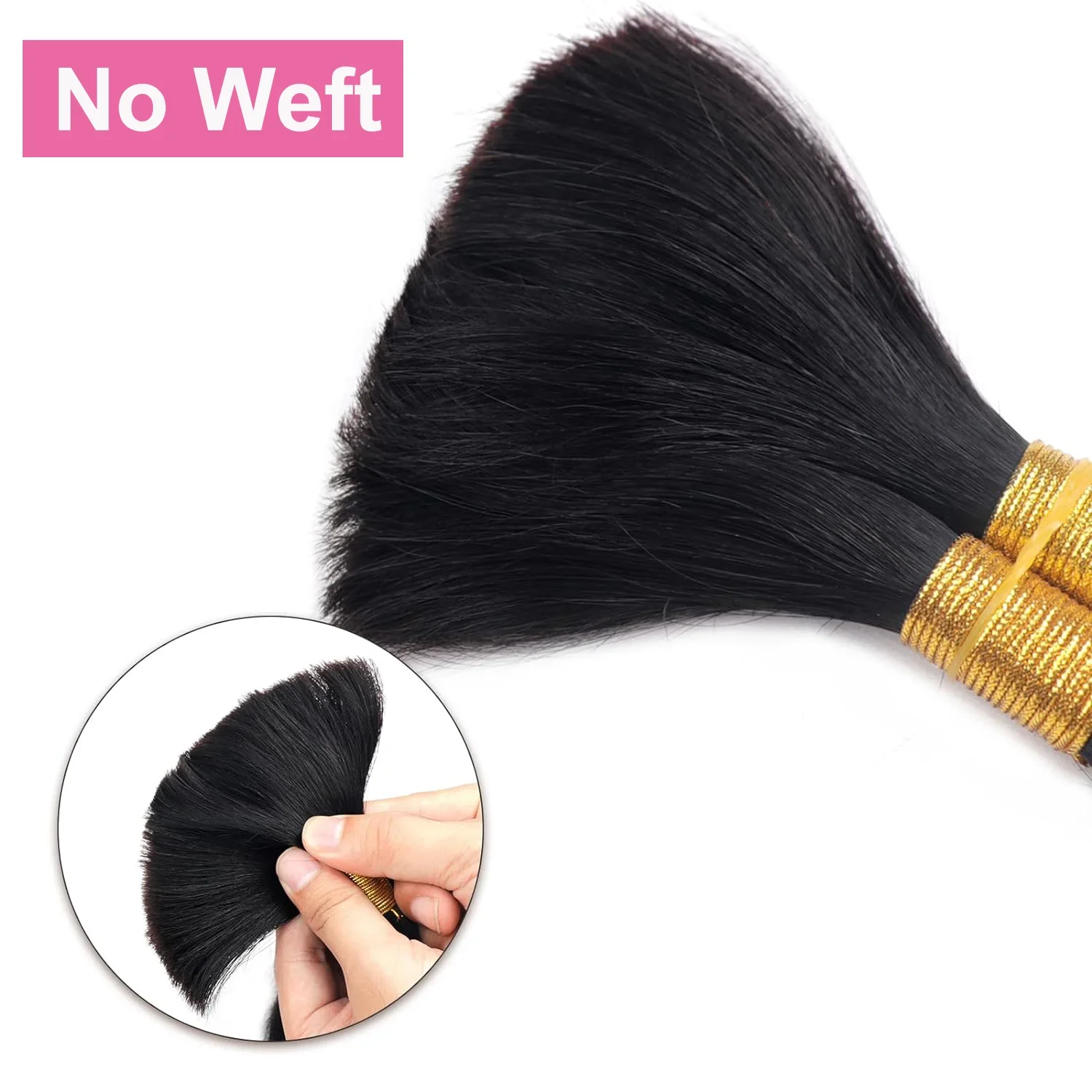 Bulk Human Hair Deep Wave Hair For Braiding 100% Unprocessed Brazilian Remy Hair Extensions_voghion.com