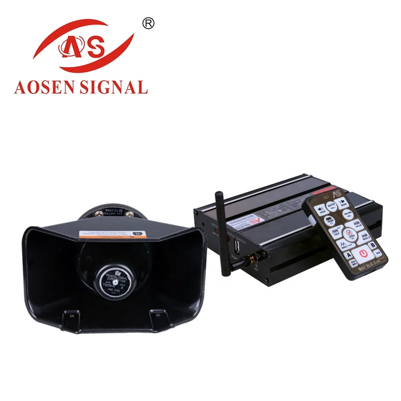 Wireless Remote Control 200W AS7200 Emergency Vehicle Siren Horn Speakers