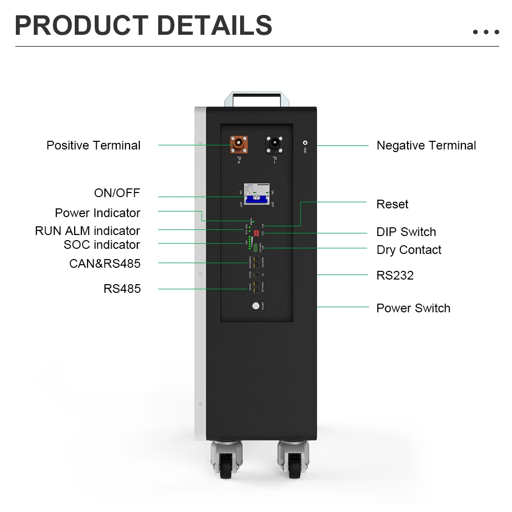 Hots Sales 51.2v 15kwh 300ah Floor Standing Lithium Battery 48v 200ah Lifepo4 Home Solar Storage Rechargeable Battery factory