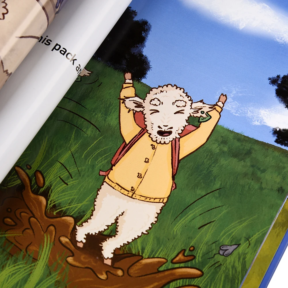 Custom Hardcover Children's Books Printing and Binding Service Cardboard Cover Cardboard Offset Board Book Printing Personalized
