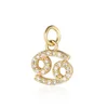Golden cancer-single pendant
