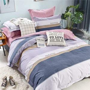 KOSMOS Pillowcase Sheet Sets Hot Sale Polyester Printed Bed Sheets Fitted Flat Sheet Bedding Set Hotel Home