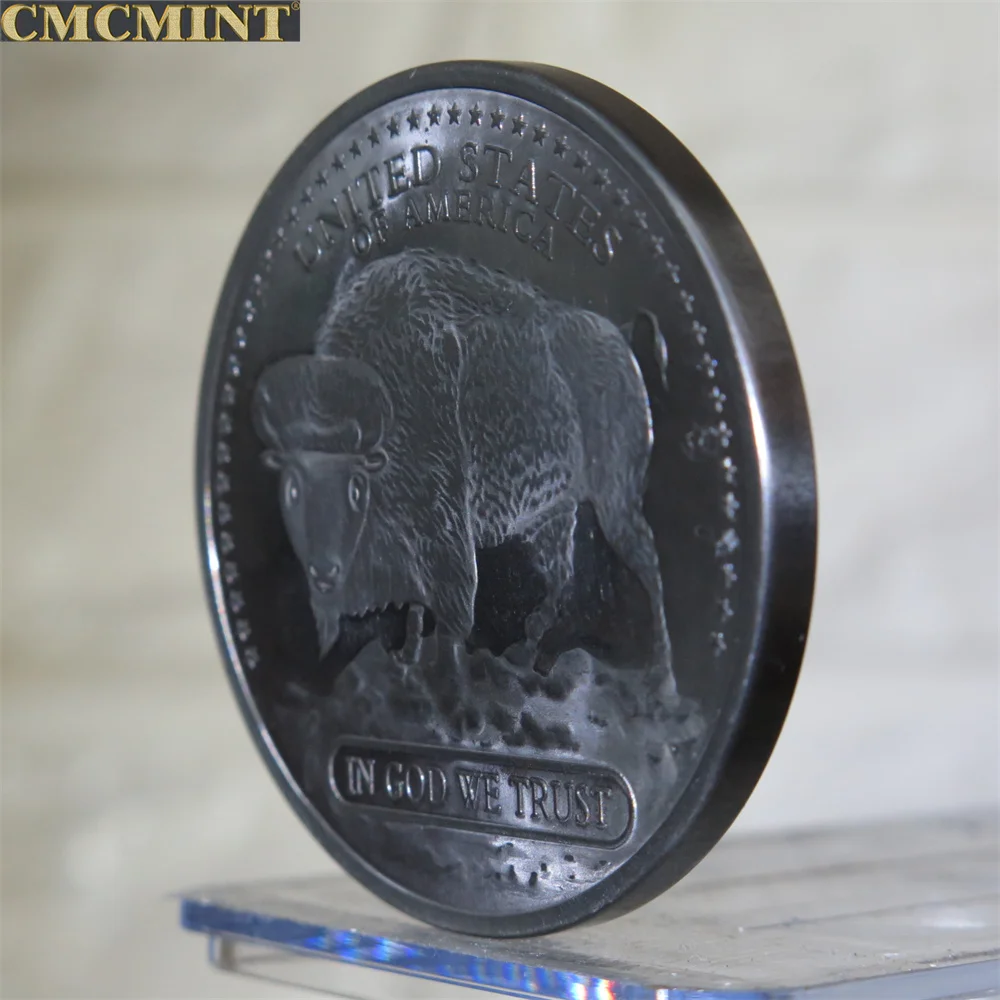 For Sale Titanium Challenge Coin 1 Oz Titanium Indian Head Buffalo B2 Round Coins