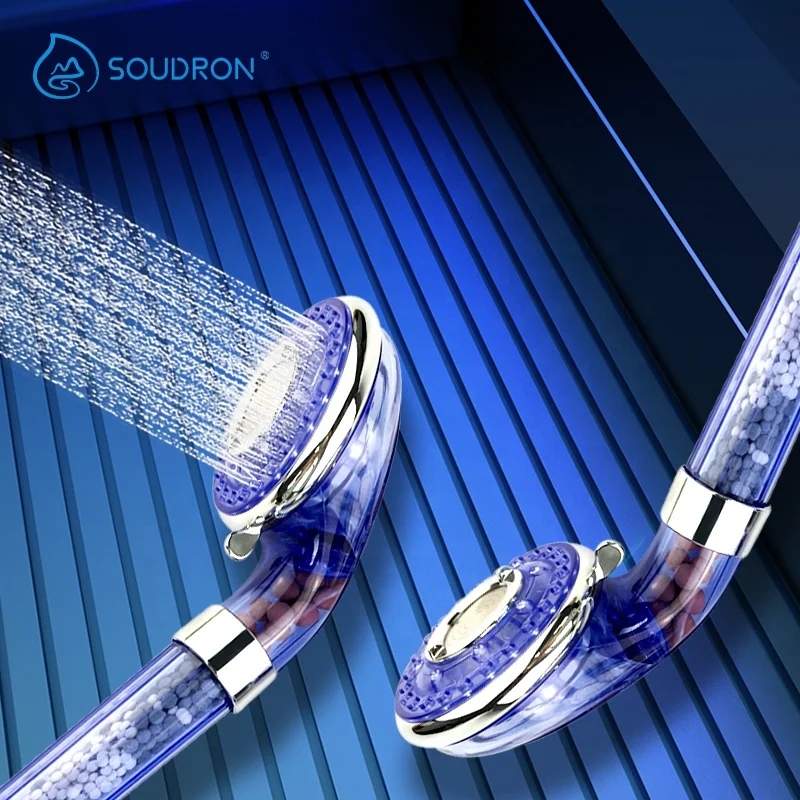 3 Levels Model Adjust Ionic Bath Filter Water Saving Mineral Shower