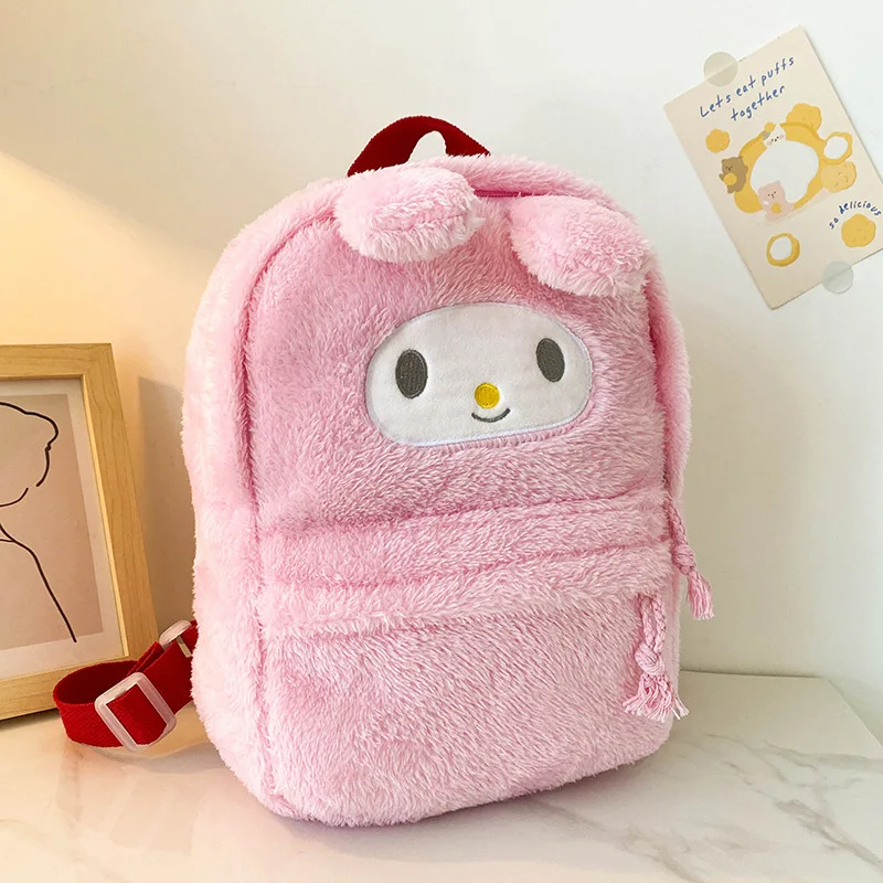 Cartoon Kuromi Plush Backpack Cute Cartoon Kuromi Melody Children's ...