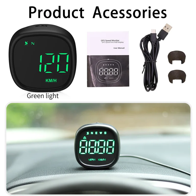 Car Hud 2022 OEM Low Cost GPS Car Speedometer 5V DC Digital Car Head Up Display Speed Show for Universal Car