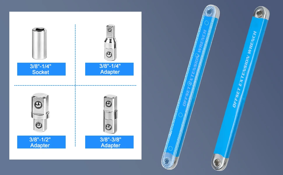 Universal Stainless Steel Socket Adapters Ratchet Beam Torque Wrench ...