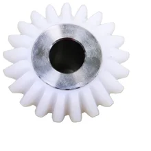 low noise anti static upe plastic ring gear and steel pinion straight bevel gear for toys transmission
