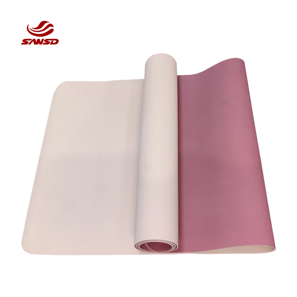 High Elastic Durable Anti-Slip TPE Yoga Mats Workout Fitness Pilates Plastic Sheets supplier