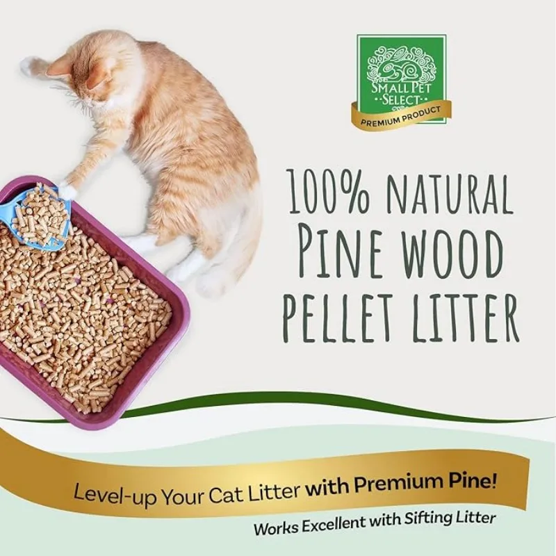 Natural Tasteless Cat Litter Pine Wood Cat Litter Environmental protection Health Strong Water Absorption Cat Litter