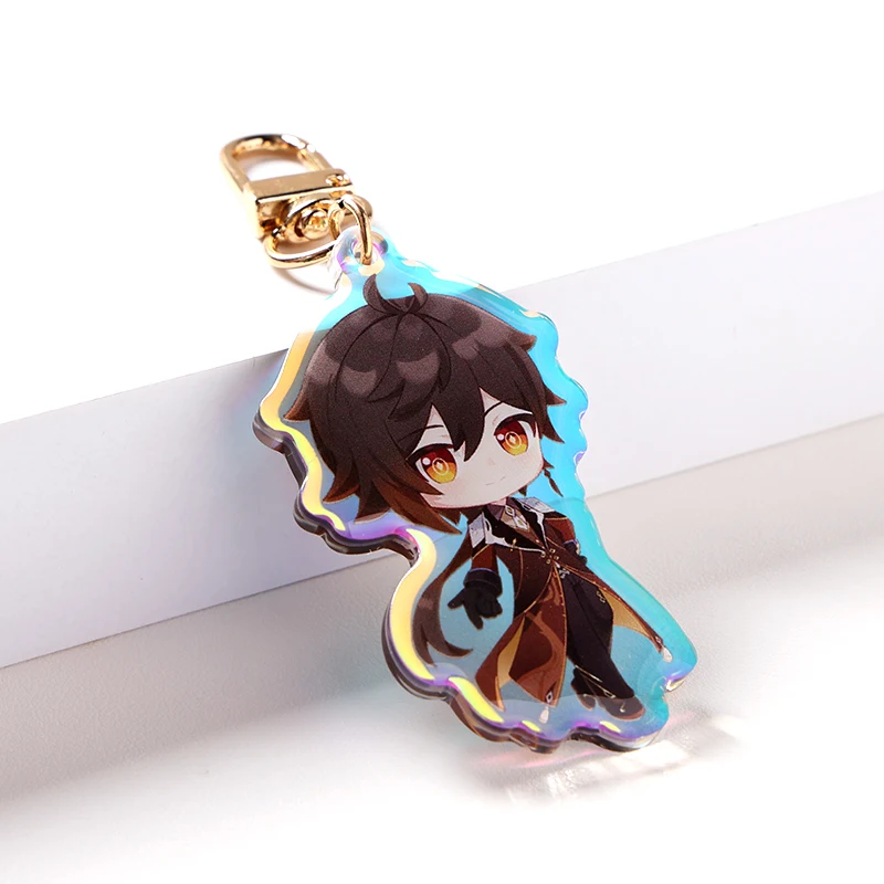 Unique Designs Custom Cold Foil Stamping Acrylic Keychains for Collectors