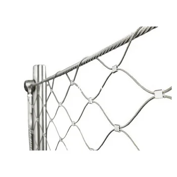 7x7 7x14 304 316L Stainless Steel Zoo Mesh Rope Mesh Netting