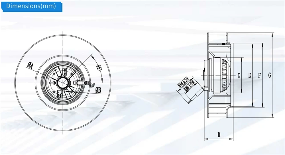 Centrifugal Fan, 220v, 240v - detail 8