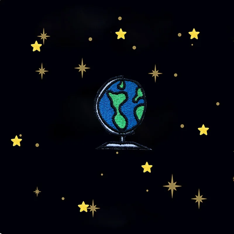 2021 Cartoon Version of the Universe Star Sphere 3D Diy Embroidery Luggage Hat Clothing Accessories Decorative Adhesive OEM