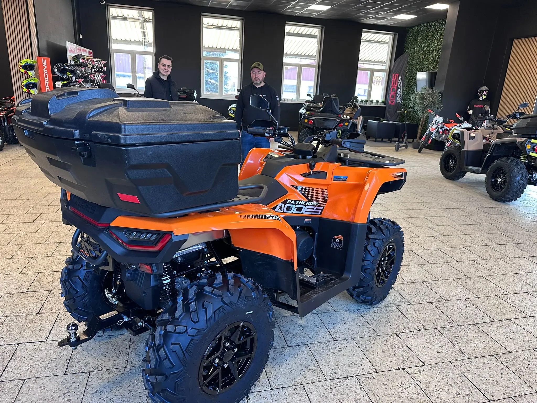ATV UTV 120L Black Cargo Rear Box, Large Volume Plastic Storage for ...