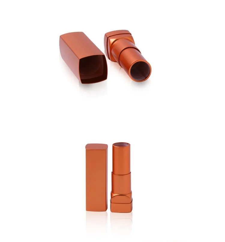 High-end fashion frosted lipstick tube square lipstick tube metal lip glaze 3.5g