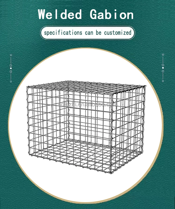 200x100x50 Cm Welded Gabion Mesh Box Heavy Duty Rustproof Galvanized ...