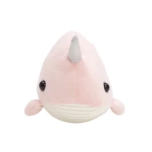 Kawaii Narwhal Stuffed Animal Cute Plush Toy in Soft Whale Design Filled with PP Cotton