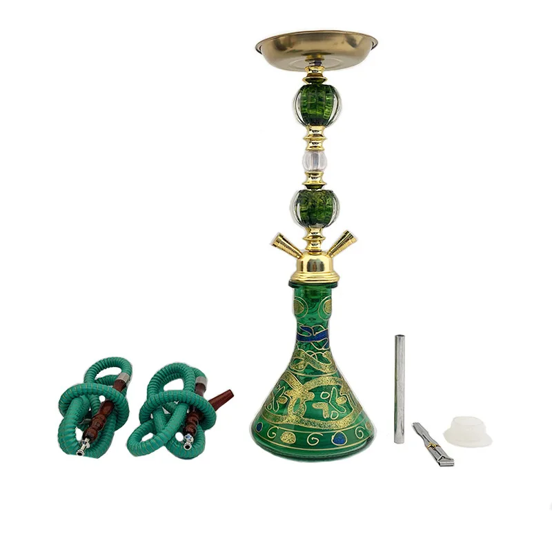 Customized Color Double Tube Cheap Deluxe Hookah Shisha Box Hookah Set
