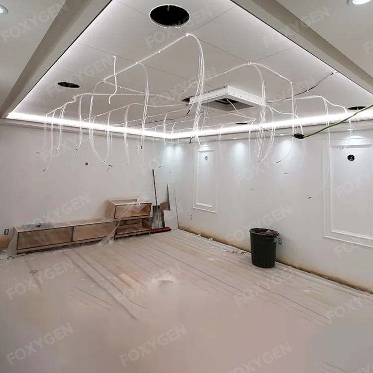 Led Fiber Optic Ceiling Decoration Materials Starlight Panels Kit 16W RGBW LED Fiber Optic for Ceiling Tiles Stretch Ceiling details