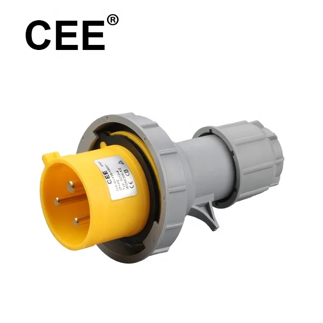 CEE 110v Wall Socket Ac Power Inlet Uk Plug Socket 3 Pin 16 Amp Male Industrial Surface Mounted