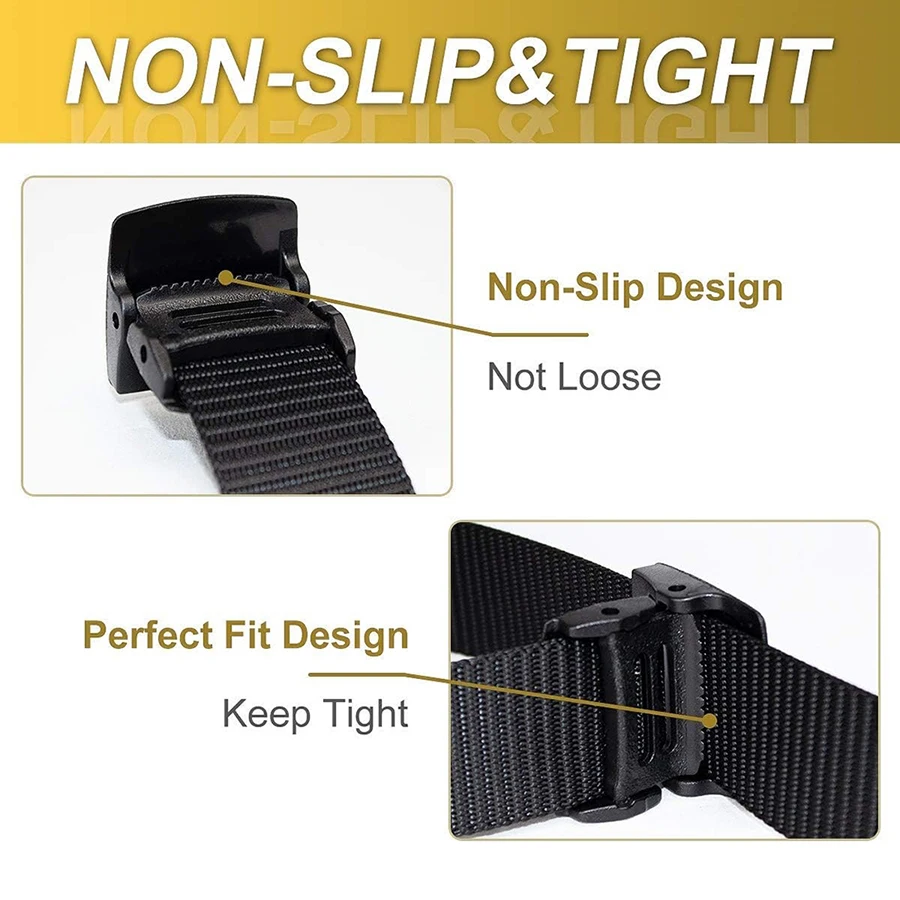 Outdoor Nylon Multifunctional Belts Men Tactical Belt Adjustable Slide Plastic Buckle Web Canvas Belt