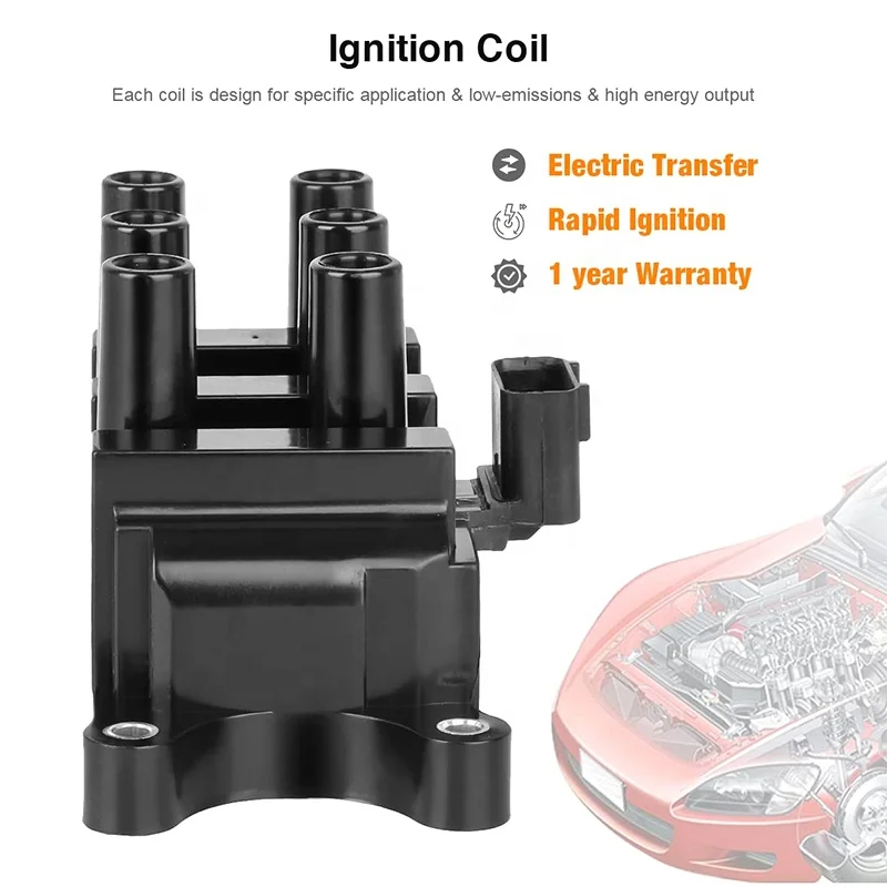 Ignition Coil For Ford F-150, Taurus, Mustang, Mercury, Mazda – Replace FD498 / DG485