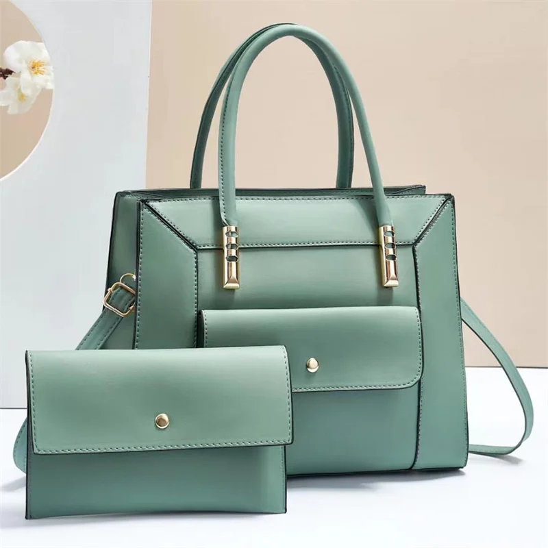 2023 New Pu Women Handbags Two Piece Big Capacity Ladies Clutch Bag ...