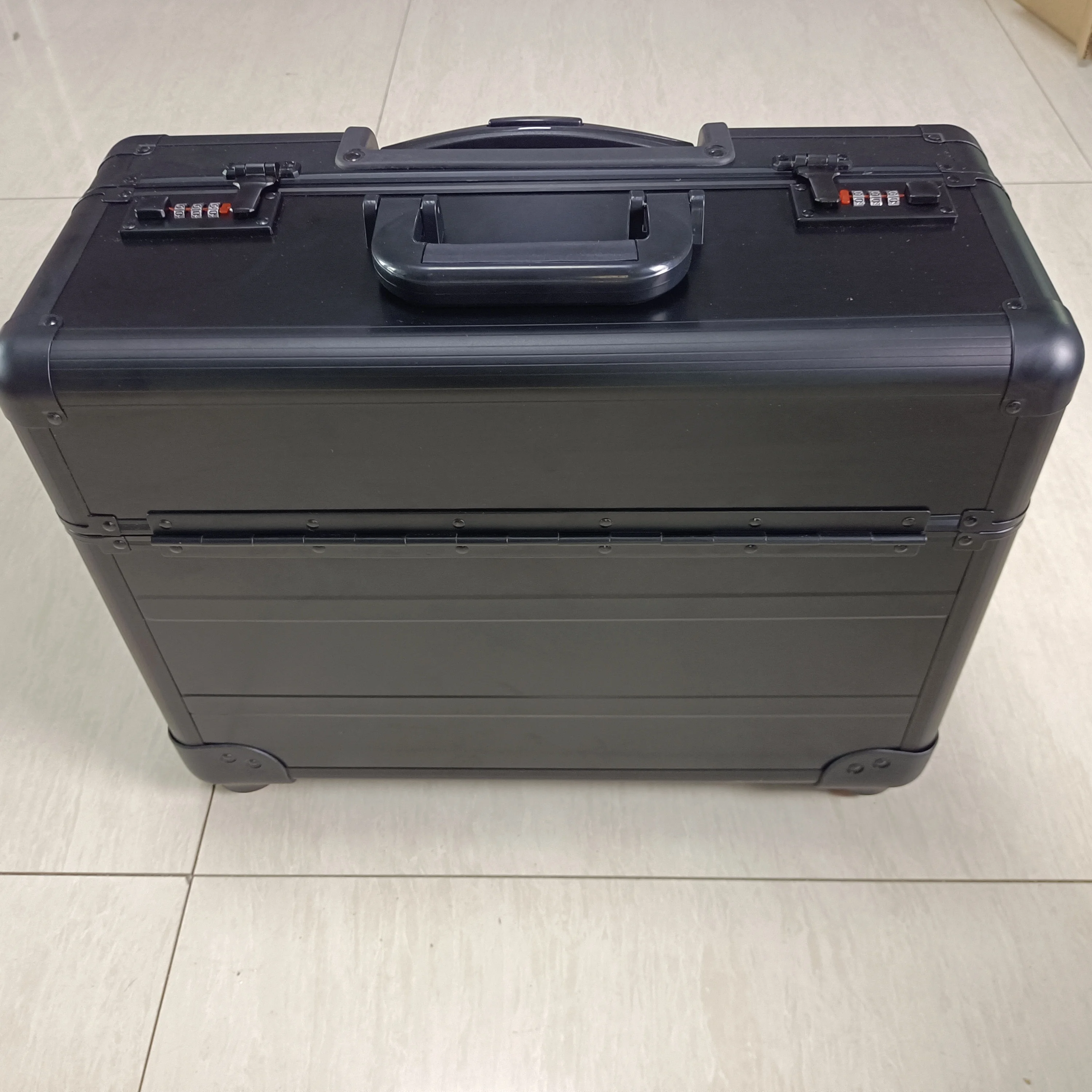 Borsa rigida in alluminio custodia pilota per Laptop valigetta