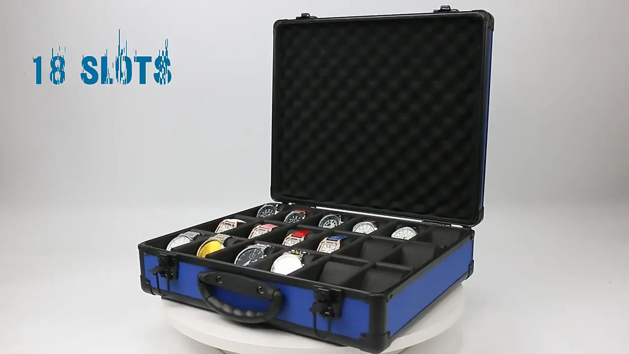 Luxury Collectible Aluminum Watch Case Carrying Storage Suitcase With Pillows Buy Watch Case
