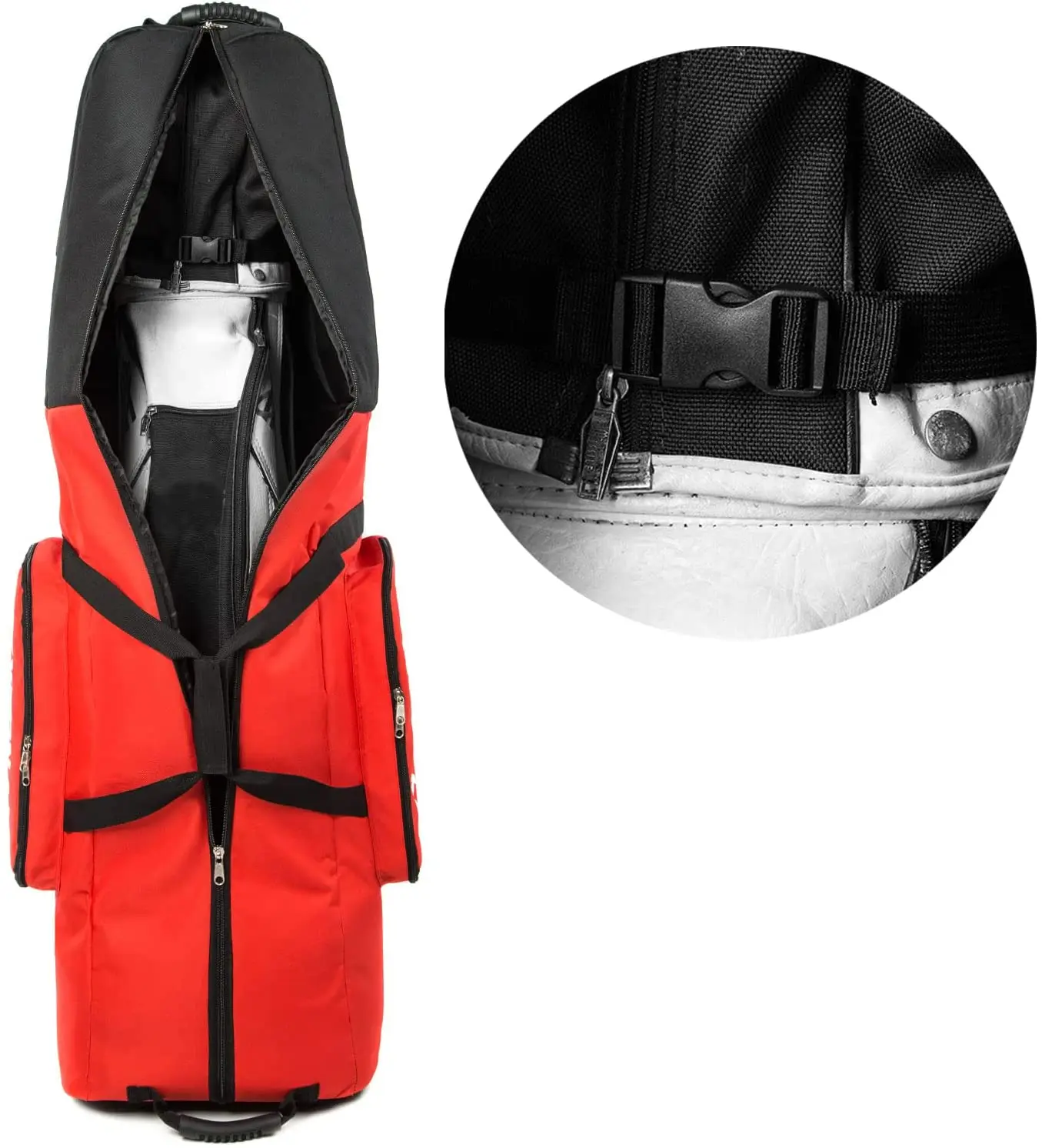 Нейлоновая износостойкая мягкая сумка для гольф-клуба с колесами, сумка для гольфа, Дорожный Чехол для авиакомпаний