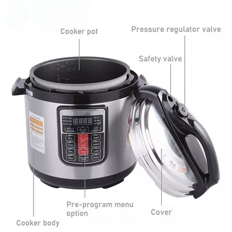 In Stock Factory Direct New 6l Non-stick Coating Inner Pot Household ...