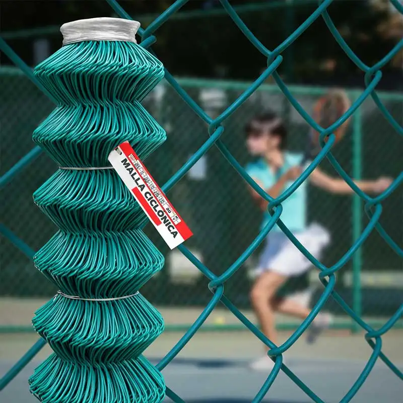 Malla Ciclonica Galvanizado De 200 m Mallas De Alambre Galvanized Pvc  Coated Chain Link Fence