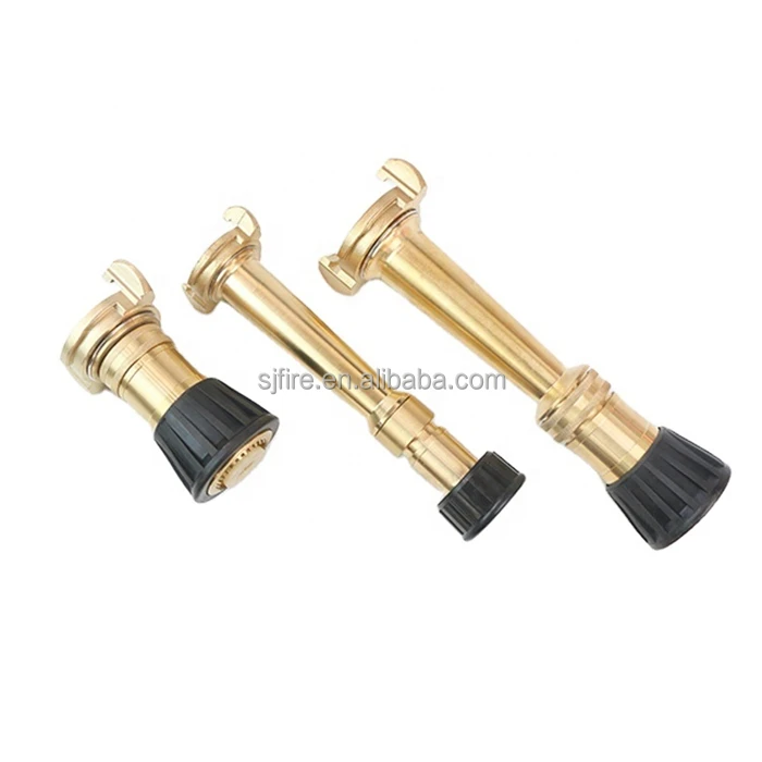 Sjxf High Quality Marine Nakajima Jetandspray Brass Fire Hose Nozzle 40mm