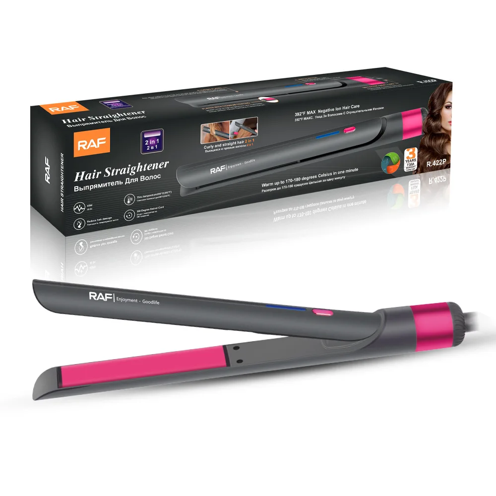 Raf R422 Curly And Straight Hair 2 In 1 Reduce Hair Damage 360 Degree