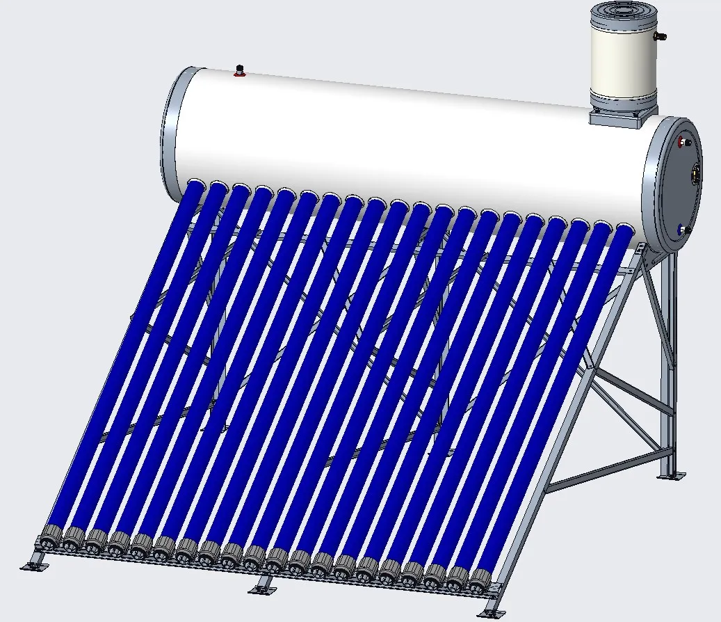 250l Pressurized Solar Water Heater System With Copper Coil Exchanger