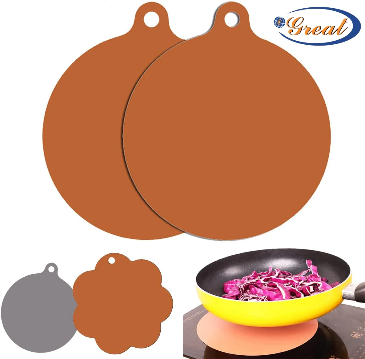 Induction Cooktop Mat Nonslip Silicone Induction Cooktops Mats Cook Top