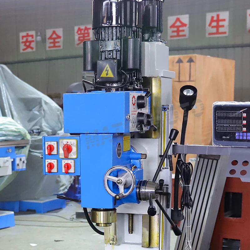 ZX50C Universal Divider 220v Single Phase Power Vertical Auto Drill and Milling Machine Manual Mills