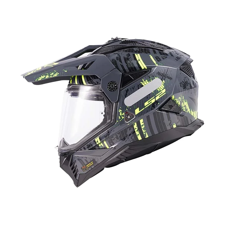 2025 LS2 Mx702 Rally Dual-Lens Motorcycle Helmet - KPA off Road