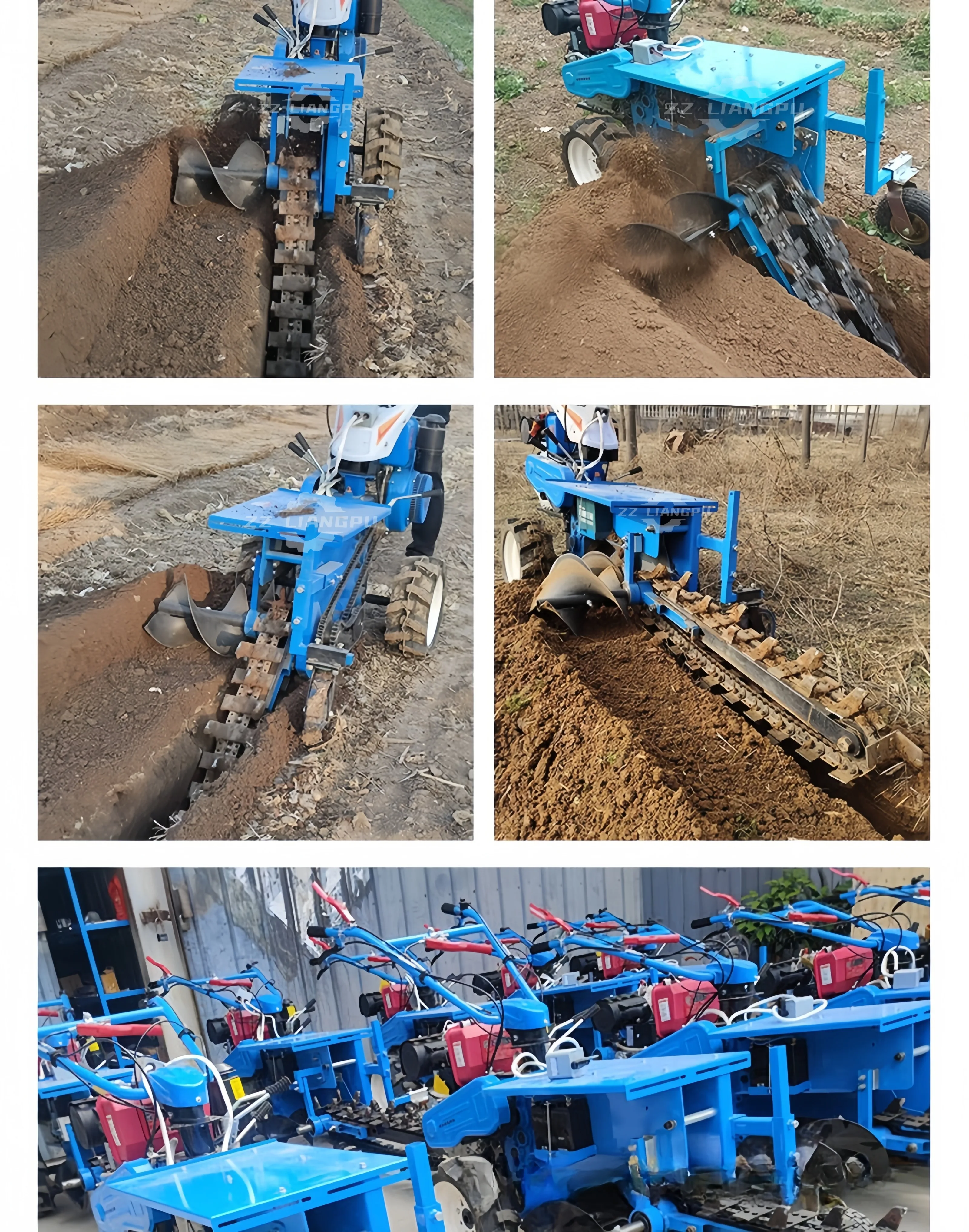 Automatic Agricultural Trencher Machine Rock Trenching Ditch Machine ...