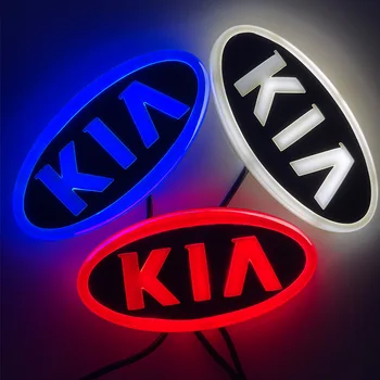 Auto Led Light For Car Front Grille Custom Logo Badge Light 4D car logo tail light suitable for KIA MORNING