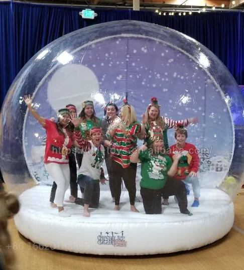 Giant Outdoor 2m/3m/4m Diameter Inflatable Christmas Snow Globe Ball ...