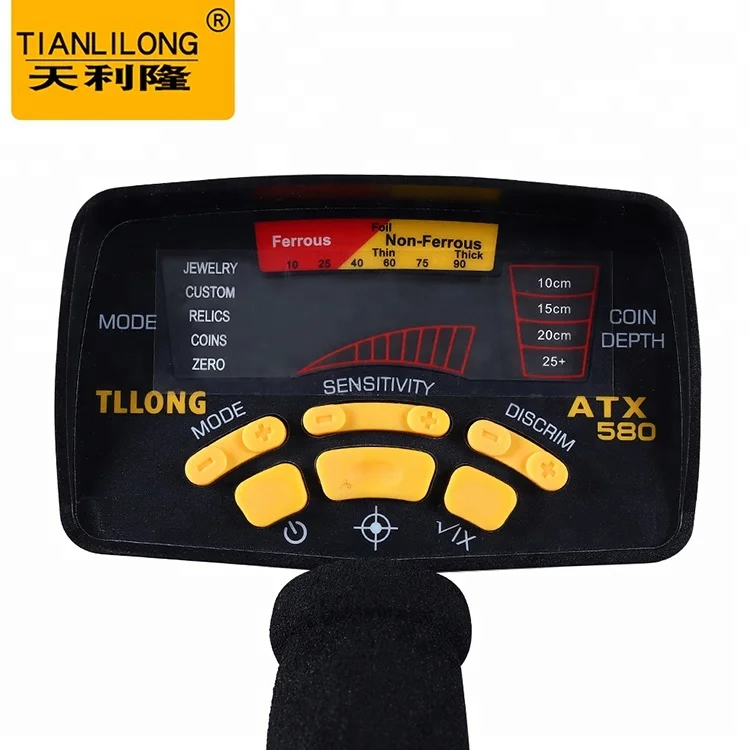 LCD Display Screen Waterproof Searching Coil Detector  Gold Hunter for Professional User