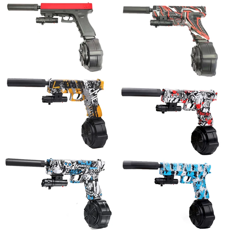 Glock Pistol Electric Automatic Gel Blaster Toy Gun Manual And