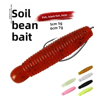 Wholesale Anti-Hook Soft Body Honeycomb Potato Bee Larva Fishing Simulator Plastic Lure Bait for Carp Bass & Snakehead Fish – Soft Lure – view 3