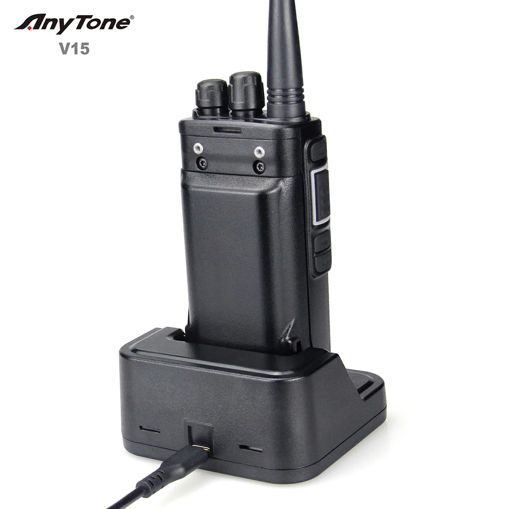 10W Power Anytone V15 Analog VHF Radio With Scramble Function Can Be 446 mhz PMR UHF Radio 2Tone 5Tone Walkie Talkie