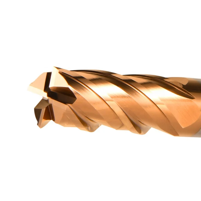 Твердый карбид вольфрама с 4 канавками и угловым радиусом, фрезерный станок, Концевая фреза для обрабатывающего центра с ЧПУ, высокоскоростная резка